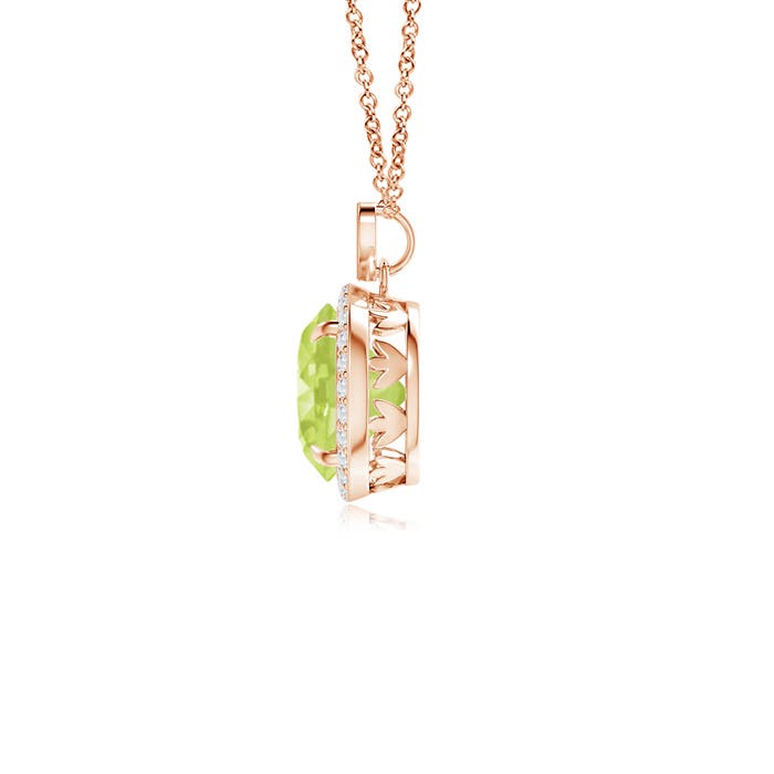 A - Peridot / 2.16 CT / 14 KT Rose Gold