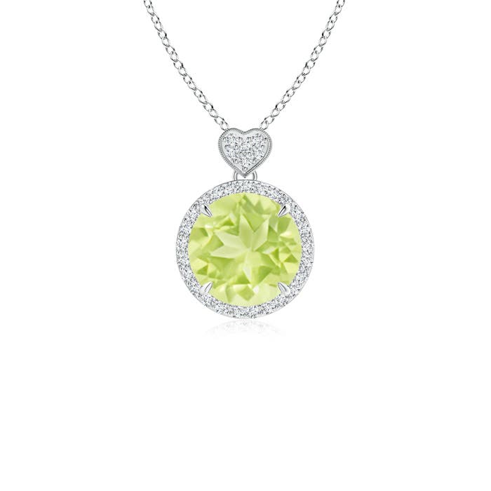 A - Peridot / 2.16 CT / 14 KT White Gold