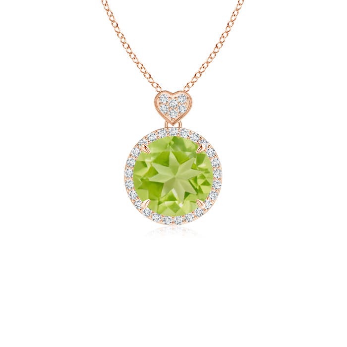 AA - Peridot / 2.16 CT / 14 KT Rose Gold