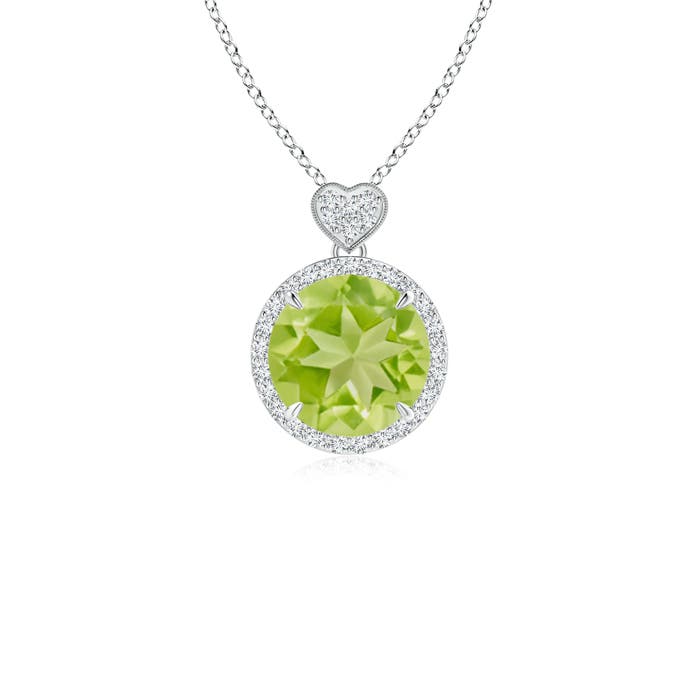 AA - Peridot / 2.16 CT / 14 KT White Gold