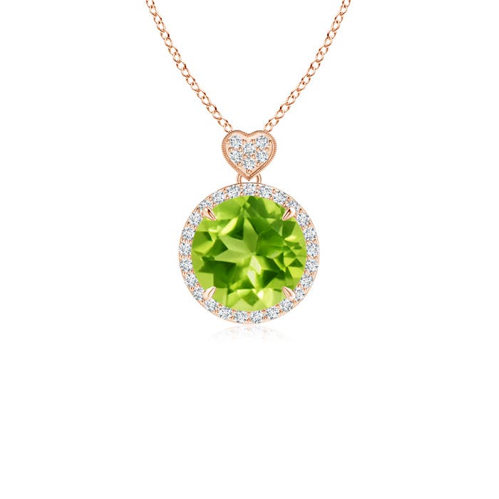 AAA - Peridot / 2.16 CT / 14 KT Rose Gold