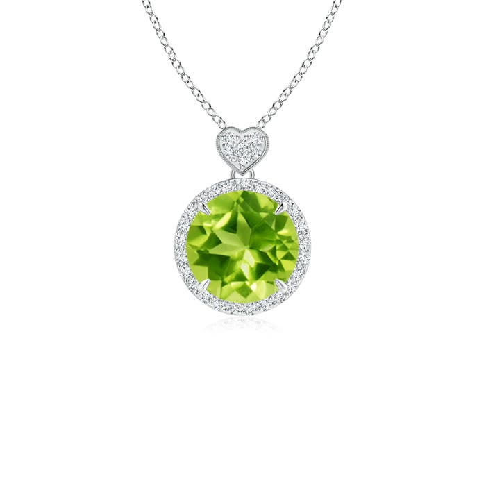 AAA - Peridot / 2.16 CT / 14 KT White Gold