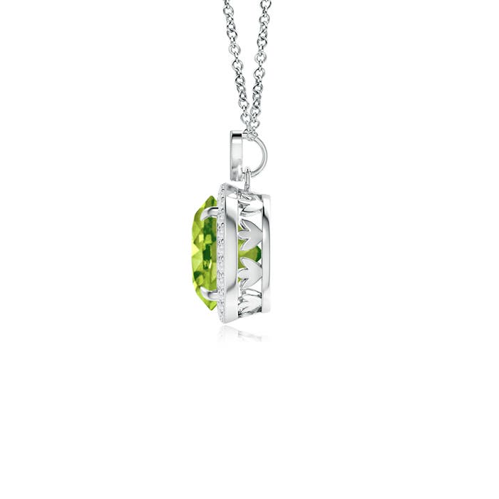 AAA - Peridot / 2.16 CT / 14 KT White Gold