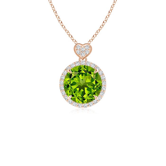 AAAA - Peridot / 2.16 CT / 14 KT Rose Gold