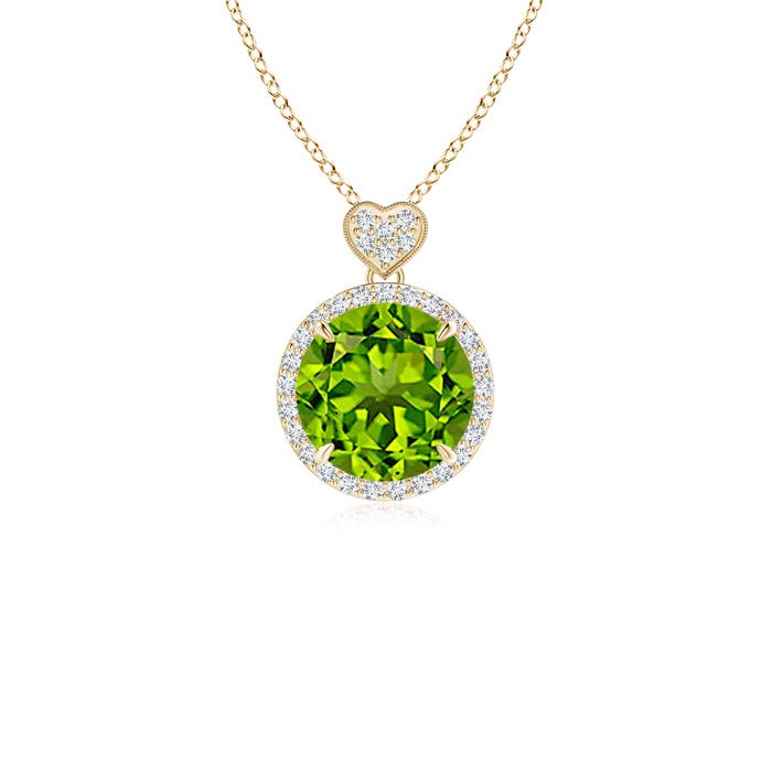 AAAA - Peridot / 2.16 CT / 14 KT Yellow Gold