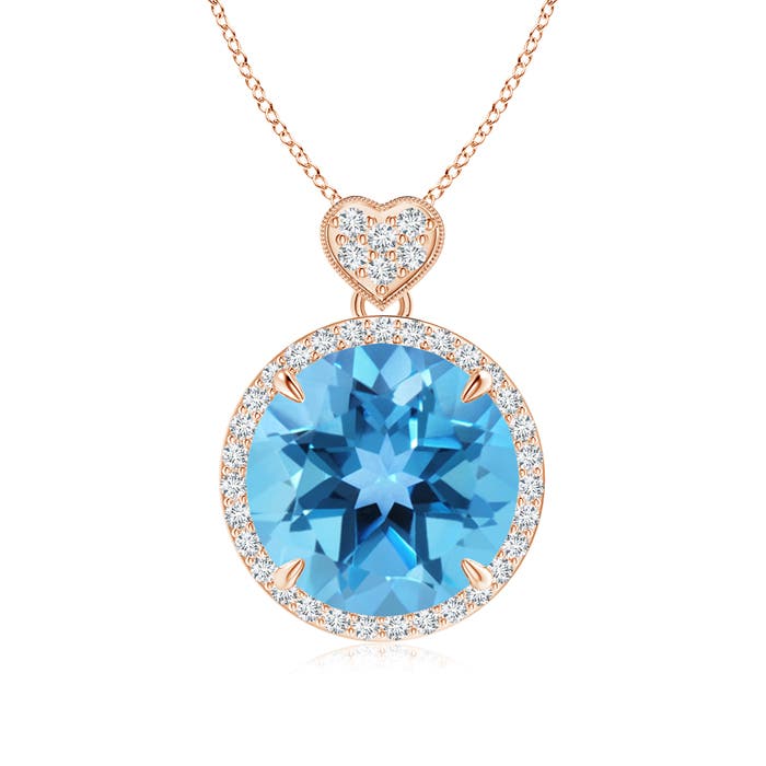 AA - Swiss Blue Topaz / 8.1 CT / 14 KT Rose Gold