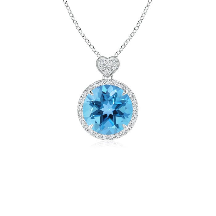 AA - Swiss Blue Topaz / 2.51 CT / 14 KT White Gold