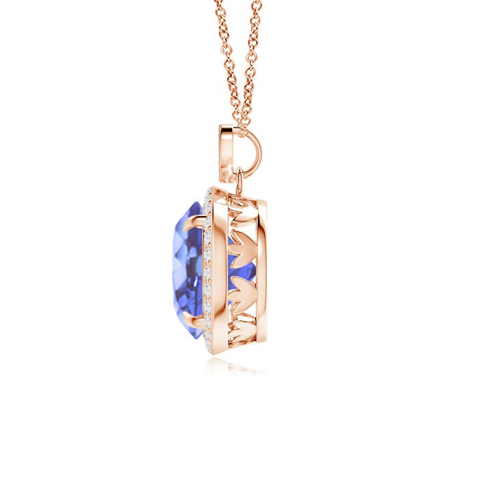 A - Tanzanite / 3.7 CT / 14 KT Rose Gold