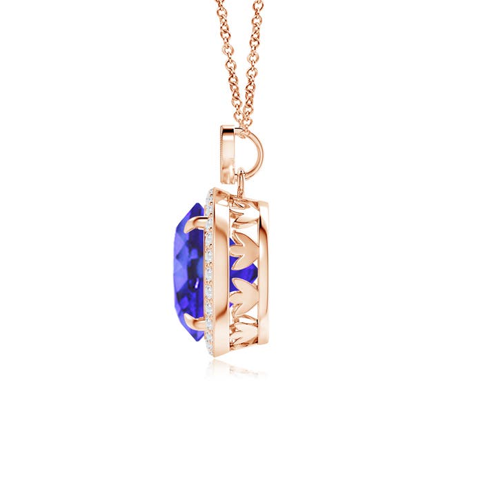 AA - Tanzanite / 3.7 CT / 14 KT Rose Gold