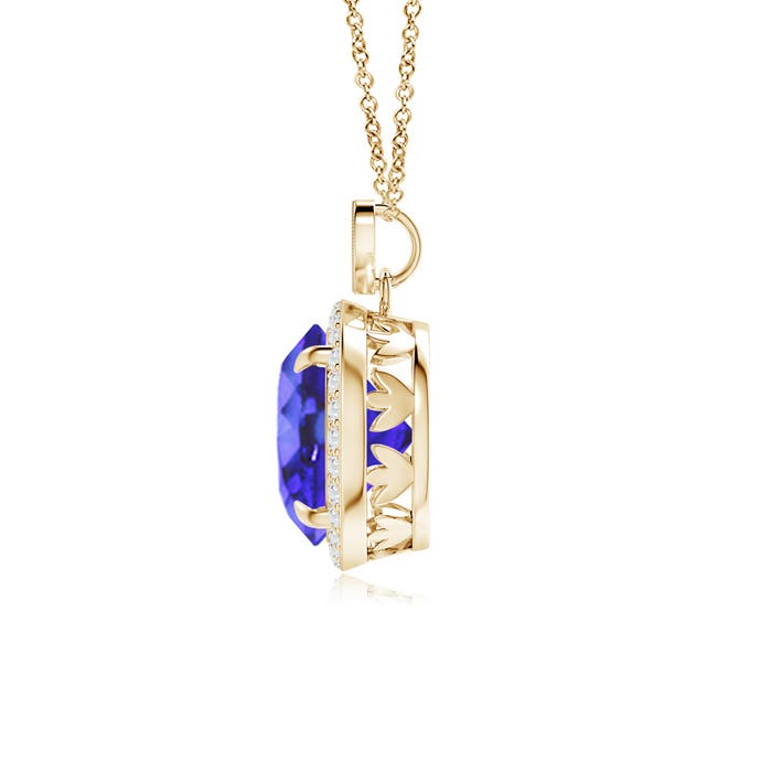 AA - Tanzanite / 3.7 CT / 14 KT Yellow Gold