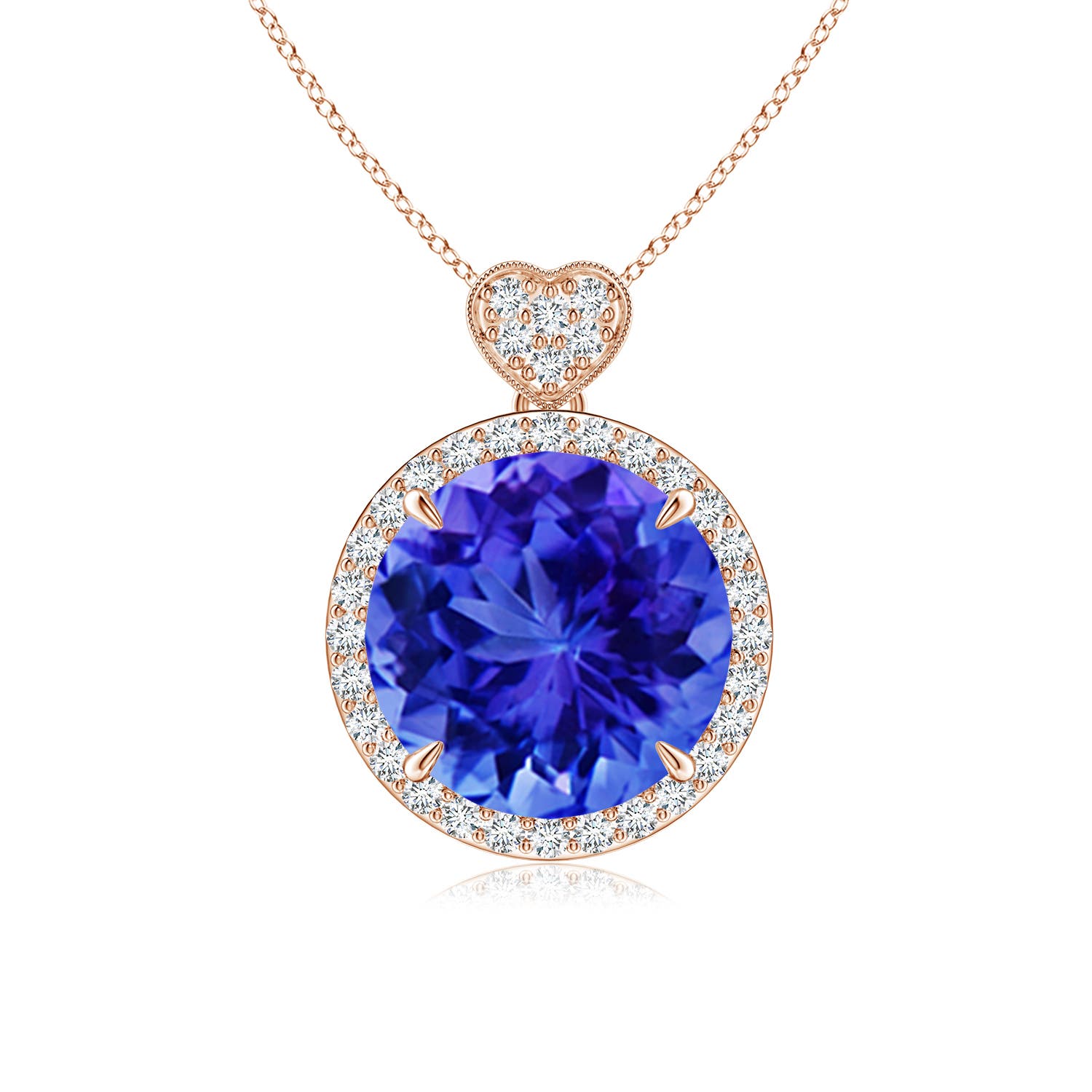 AAA - Tanzanite / 3.7 CT / 14 KT Rose Gold