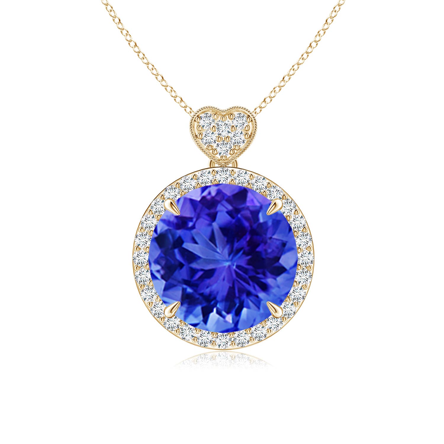 AAA - Tanzanite / 3.7 CT / 14 KT Yellow Gold