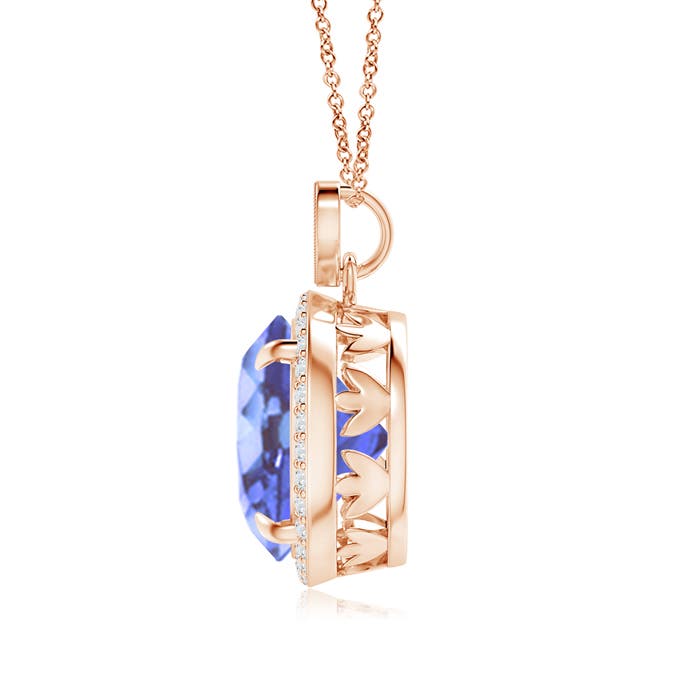 A - Tanzanite / 7.55 CT / 14 KT Rose Gold