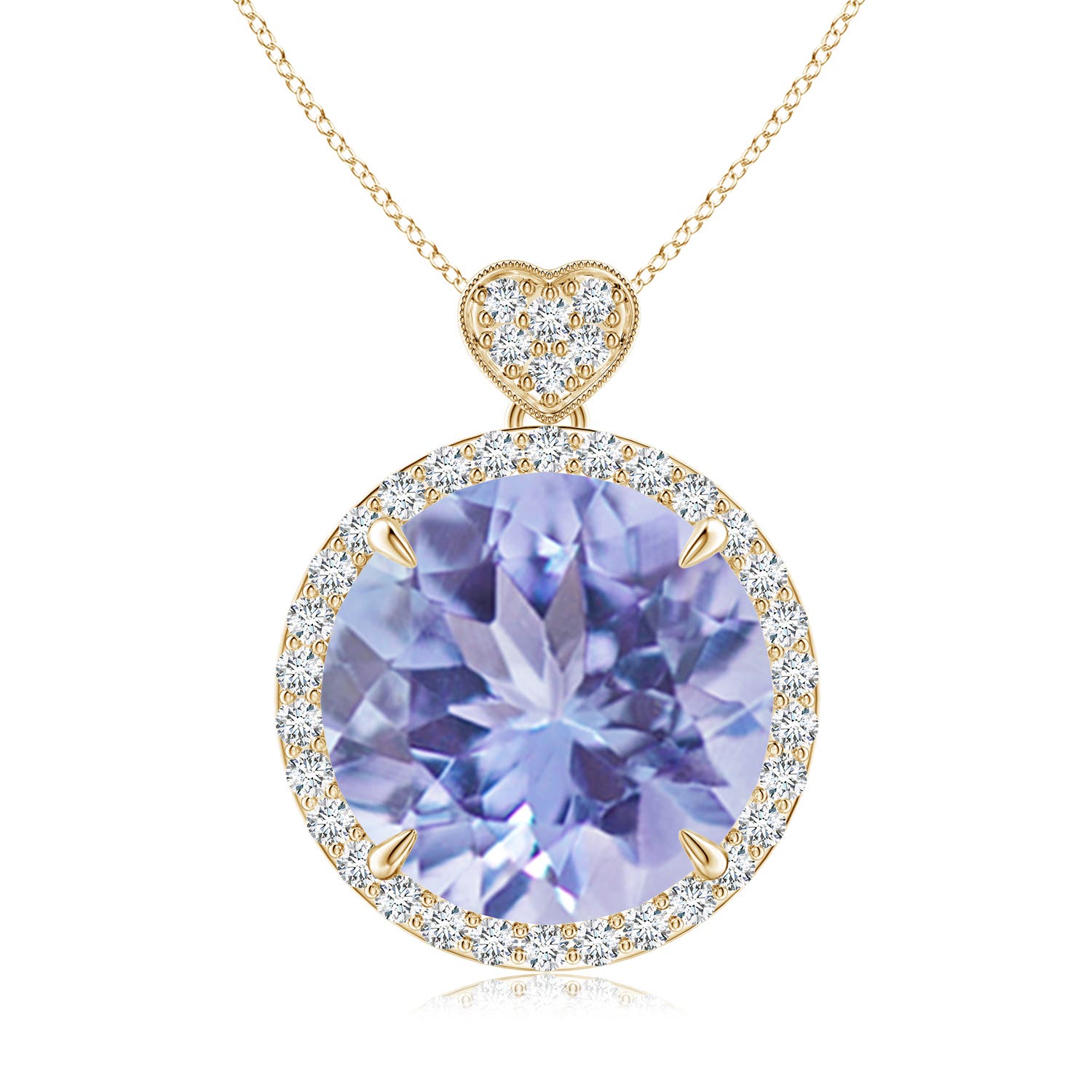 A - Tanzanite / 7.55 CT / 14 KT Yellow Gold