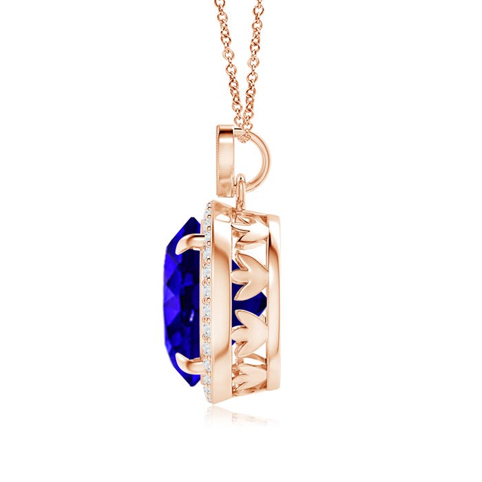 AAAA - Tanzanite / 7.55 CT / 14 KT Rose Gold