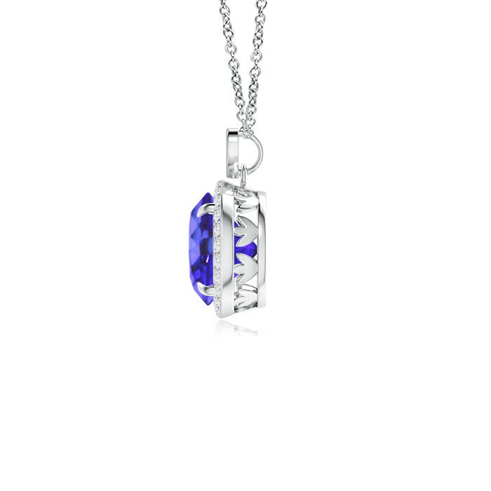 AA - Tanzanite / 1.96 CT / 14 KT White Gold