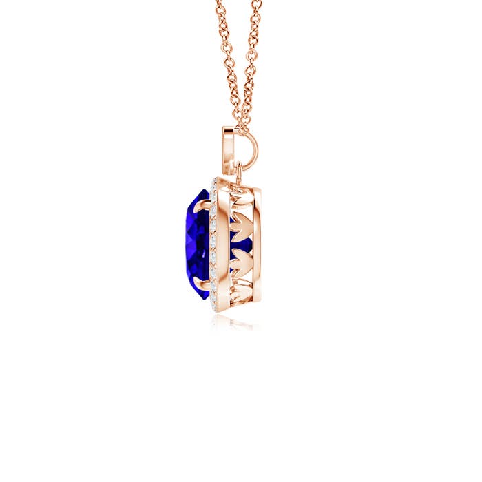 AAAA - Tanzanite / 1.96 CT / 14 KT Rose Gold