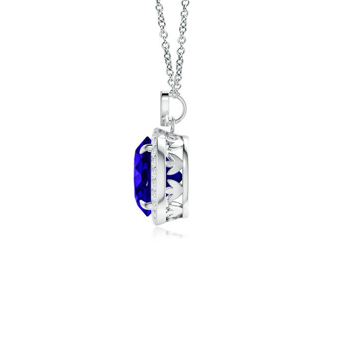 AAAA - Tanzanite / 1.96 CT / 14 KT White Gold