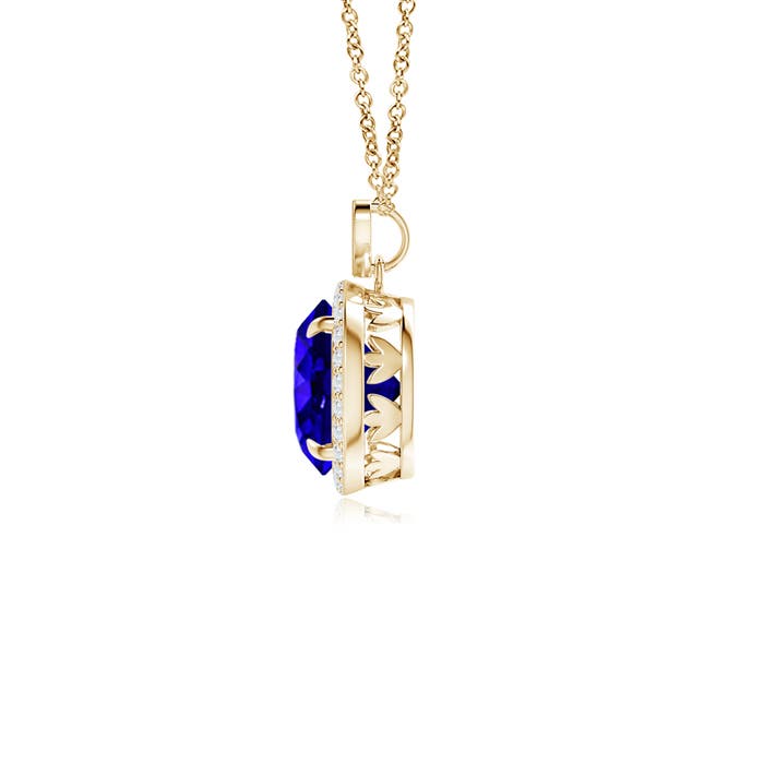 AAAA - Tanzanite / 1.96 CT / 14 KT Yellow Gold