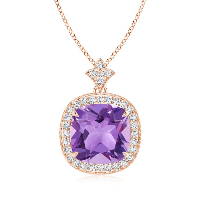 A - Amethyst / 3.92 CT / 14 KT Rose Gold