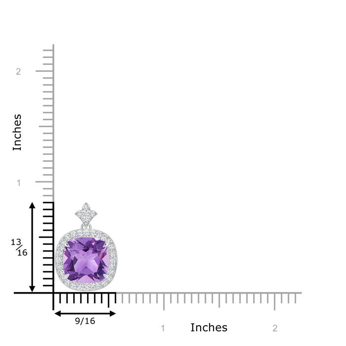 A - Amethyst / 3.92 CT / 14 KT White Gold