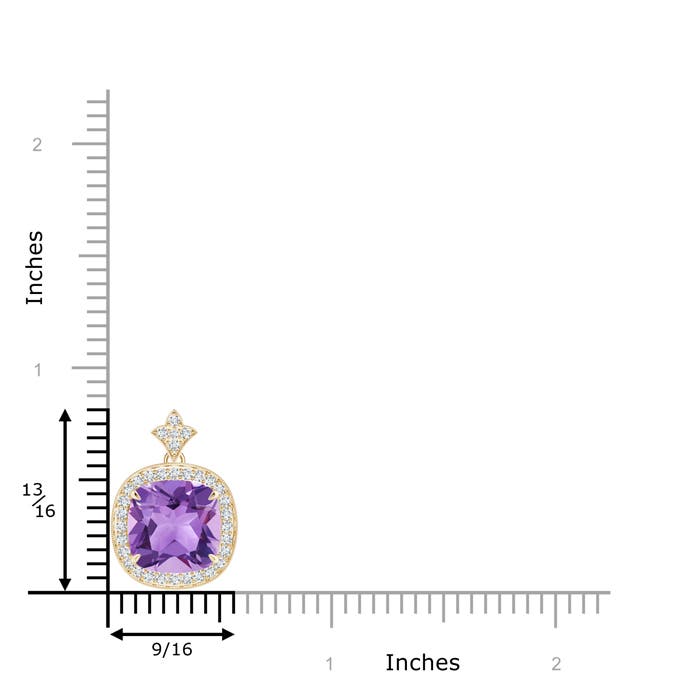 A - Amethyst / 3.92 CT / 14 KT Yellow Gold