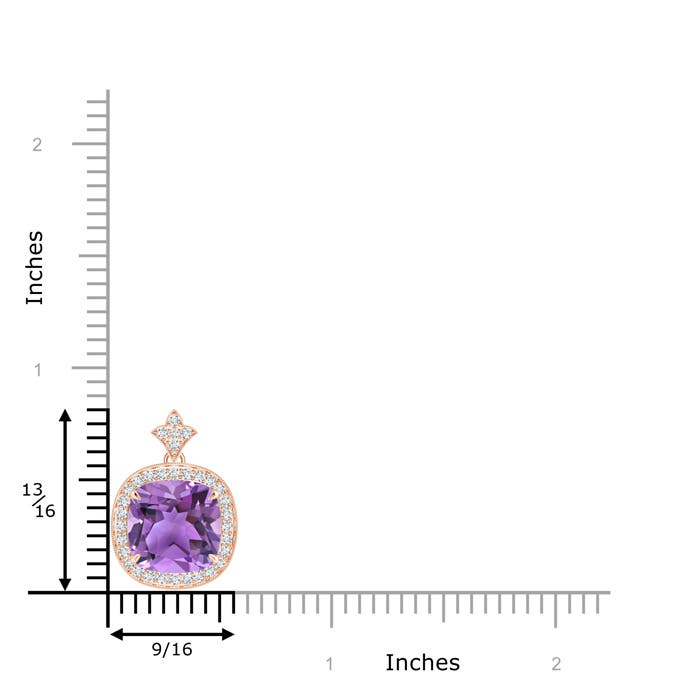 AA - Amethyst / 3.92 CT / 14 KT Rose Gold