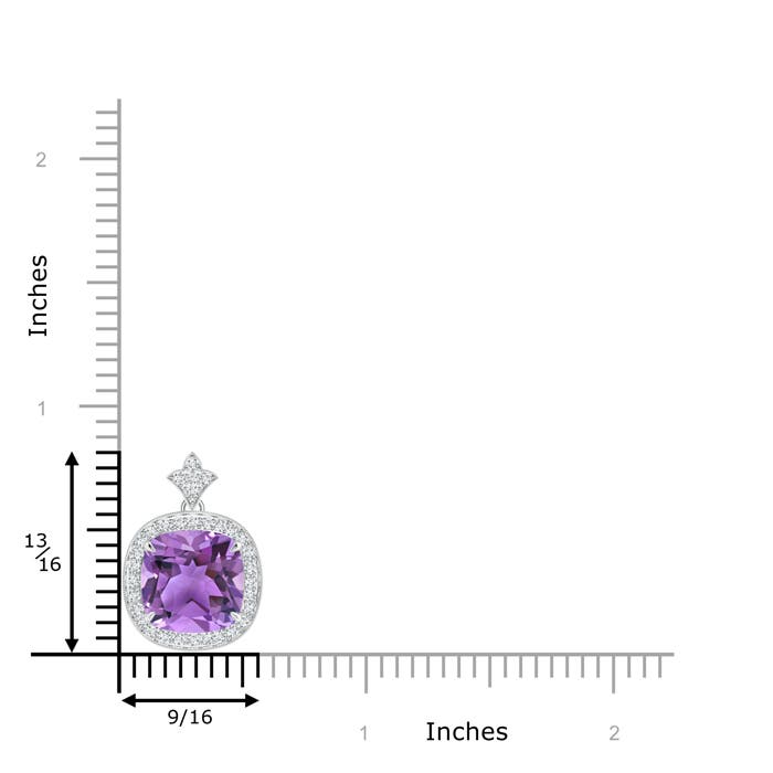 AA - Amethyst / 3.92 CT / 14 KT White Gold