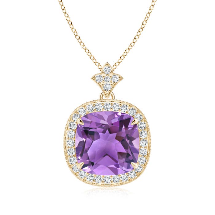 AA - Amethyst / 3.92 CT / 14 KT Yellow Gold