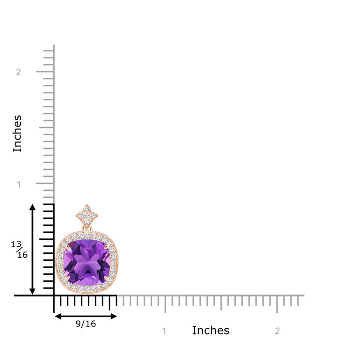 AAA - Amethyst / 3.92 CT / 14 KT Rose Gold