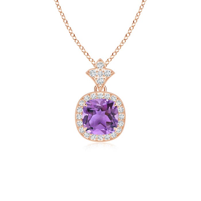 AA - Amethyst / 0.93 CT / 14 KT Rose Gold