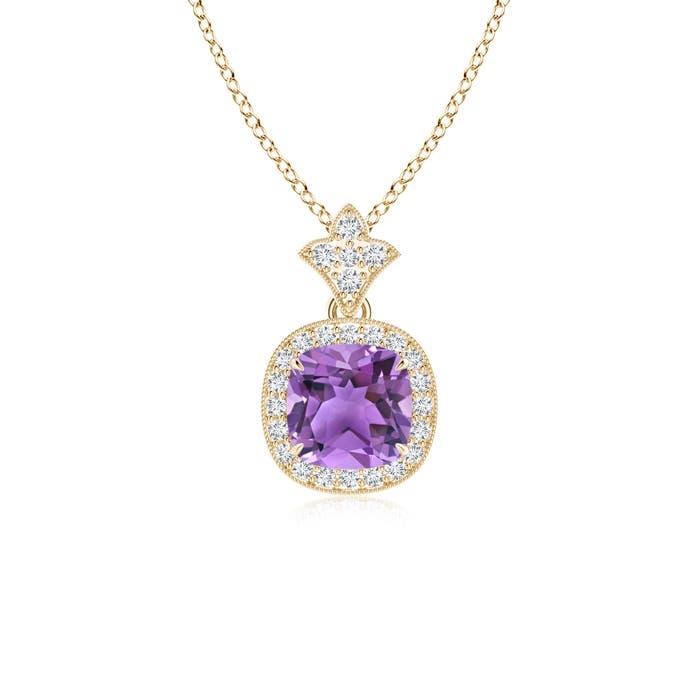 AA - Amethyst / 0.93 CT / 14 KT Yellow Gold