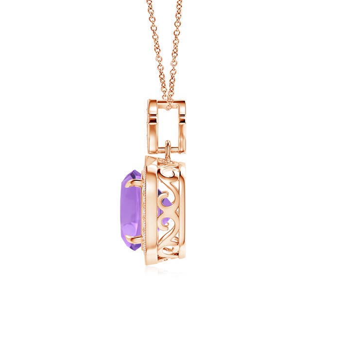 A - Amethyst / 2.38 CT / 14 KT Rose Gold