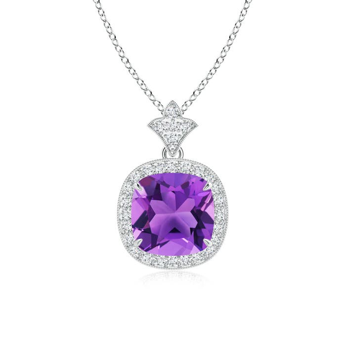 AAA - Amethyst / 2.38 CT / 14 KT White Gold