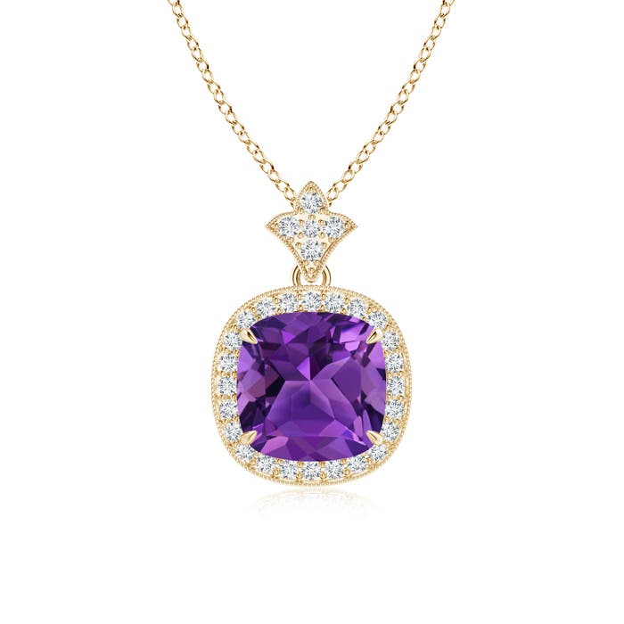 AAAA - Amethyst / 2.38 CT / 14 KT Yellow Gold