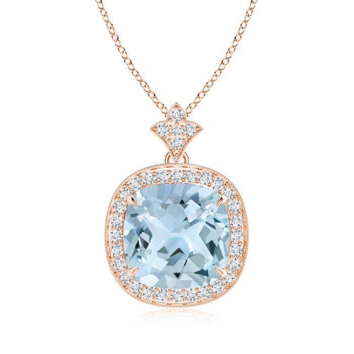 AA - Aquamarine / 3.77 CT / 14 KT Rose Gold