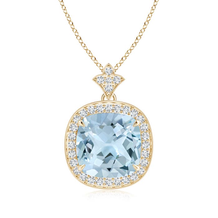 AA - Aquamarine / 3.77 CT / 14 KT Yellow Gold