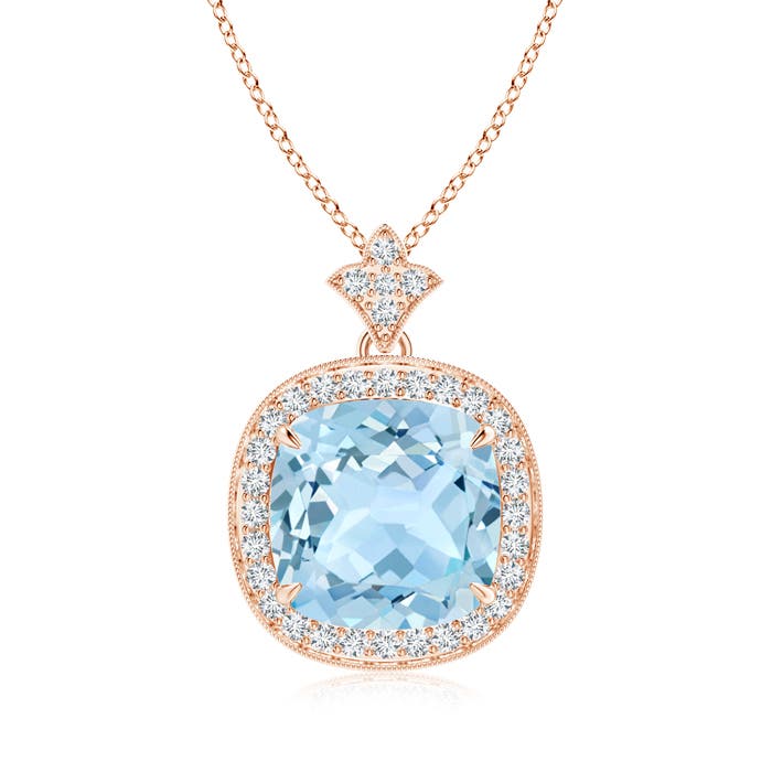 AAA - Aquamarine / 3.77 CT / 14 KT Rose Gold