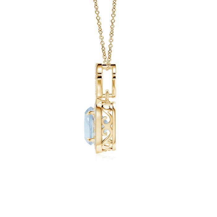 A - Aquamarine / 1.01 CT / 14 KT Yellow Gold