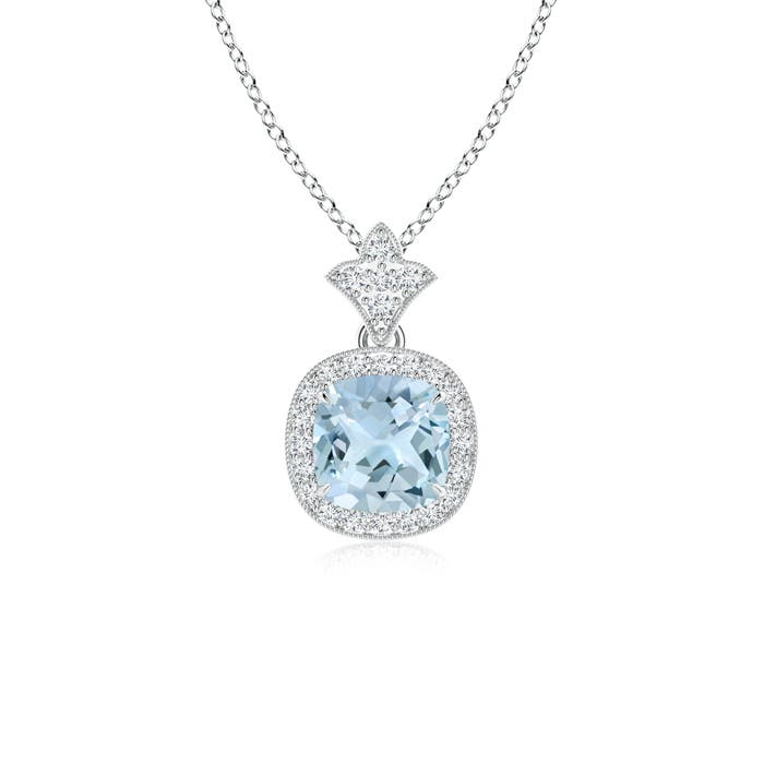 AA - Aquamarine / 1.01 CT / 14 KT White Gold