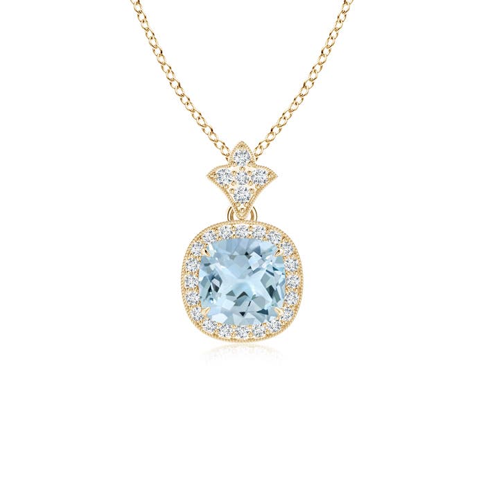 AA - Aquamarine / 1.01 CT / 14 KT Yellow Gold