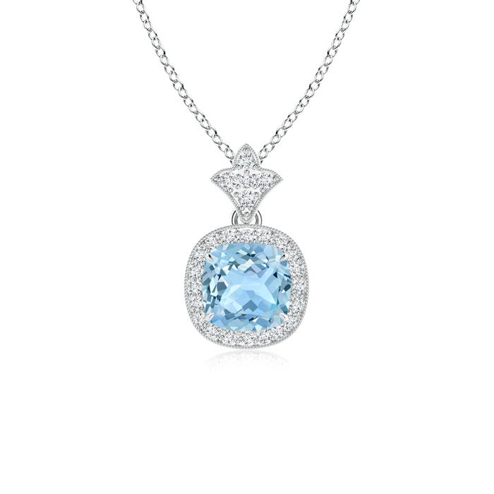 AAA - Aquamarine / 1.01 CT / 14 KT White Gold