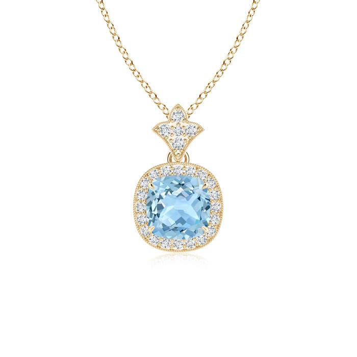 AAA - Aquamarine / 1.01 CT / 14 KT Yellow Gold