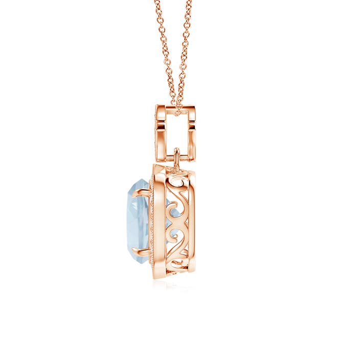 A - Aquamarine / 2.13 CT / 14 KT Rose Gold