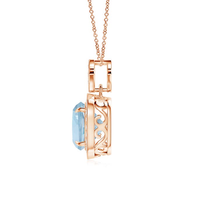 AA - Aquamarine / 2.13 CT / 14 KT Rose Gold