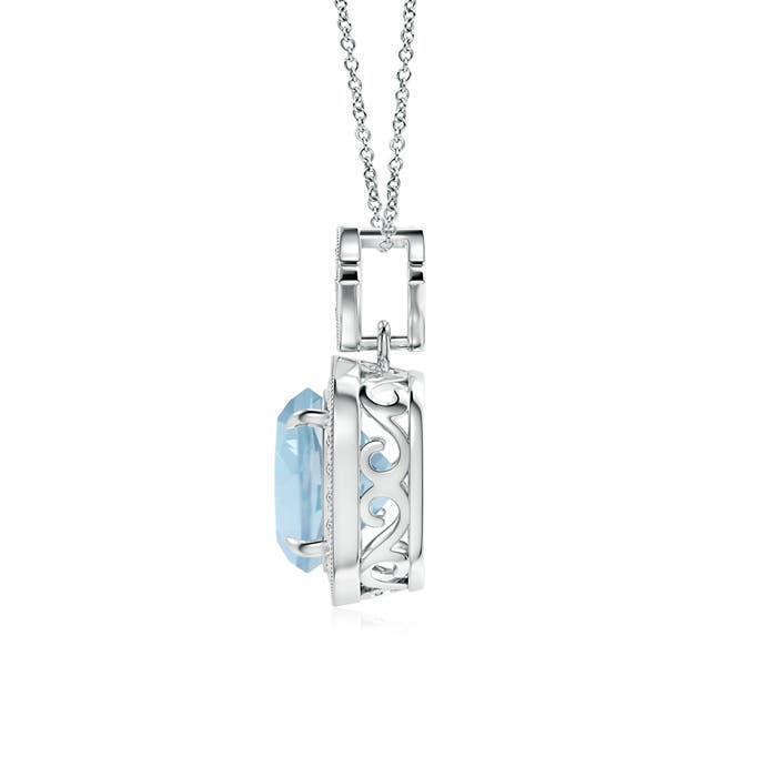 AA - Aquamarine / 2.13 CT / 14 KT White Gold