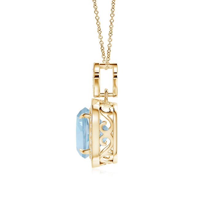 AA - Aquamarine / 2.13 CT / 14 KT Yellow Gold