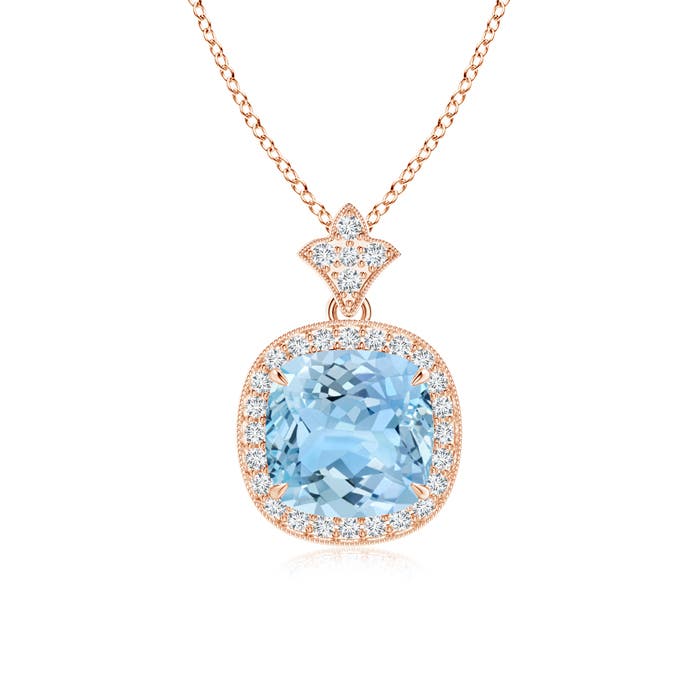 AAAA - Aquamarine / 2.13 CT / 14 KT Rose Gold