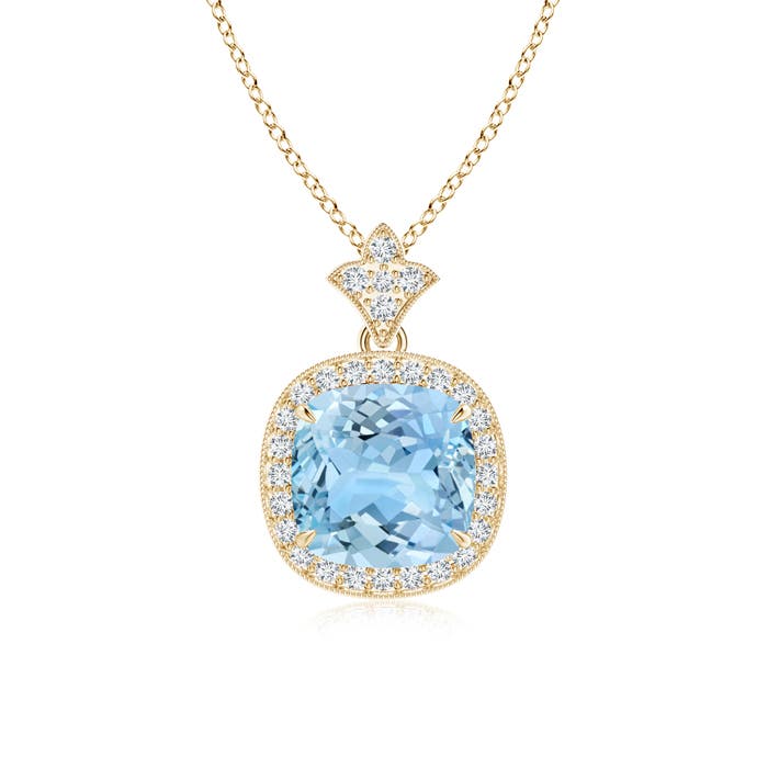 AAAA - Aquamarine / 2.13 CT / 14 KT Yellow Gold