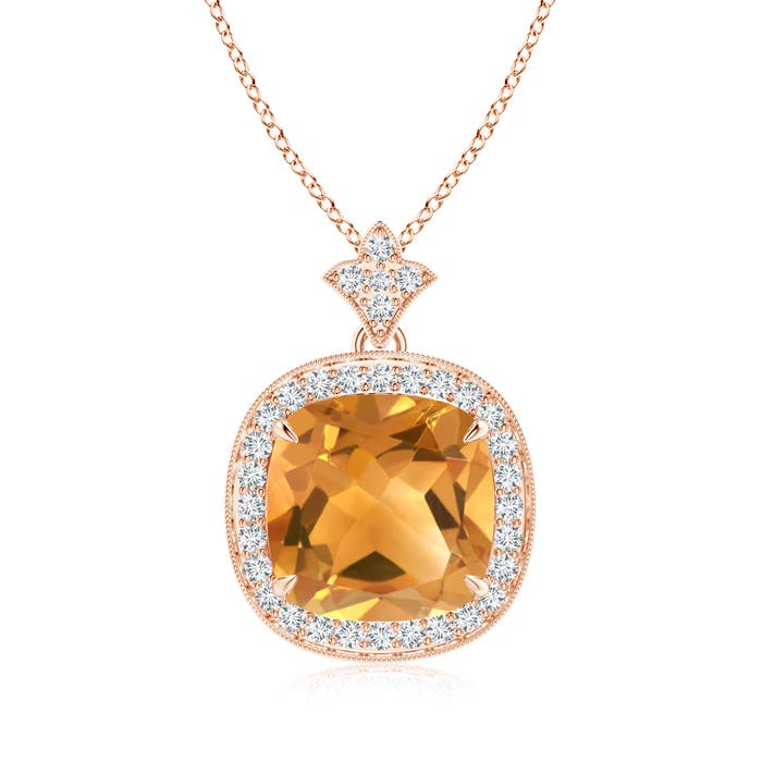 A - Citrine / 3.72 CT / 14 KT Rose Gold